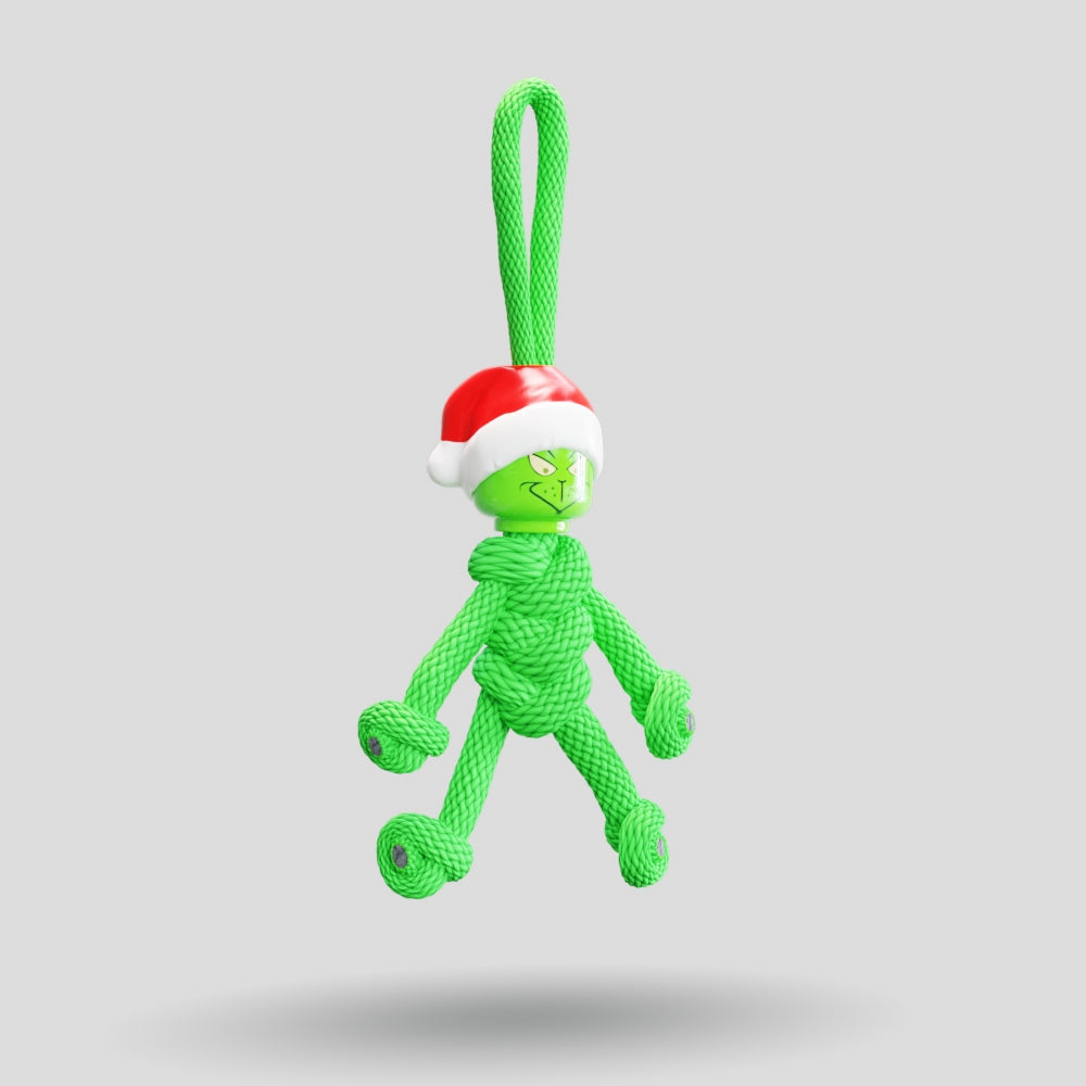 Grinch Paracord Buddy Keychain