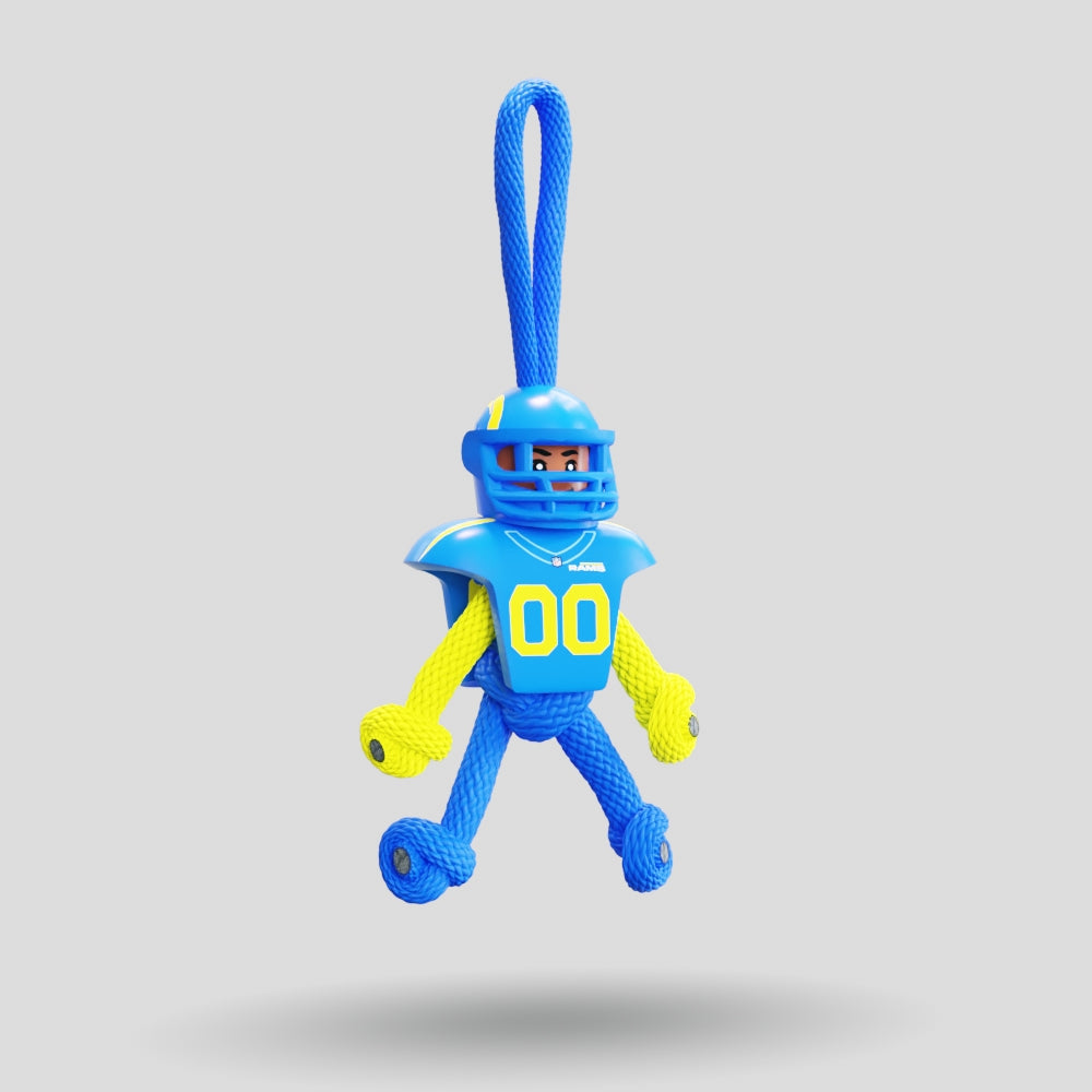 LA RAMS Paracord Buddy Keychain