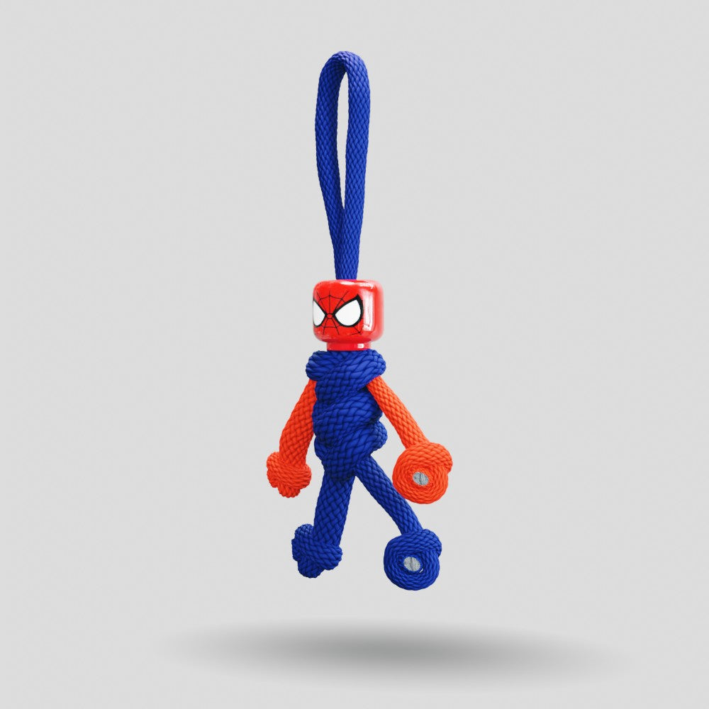 Spiderman Paracord Buddy Keychain