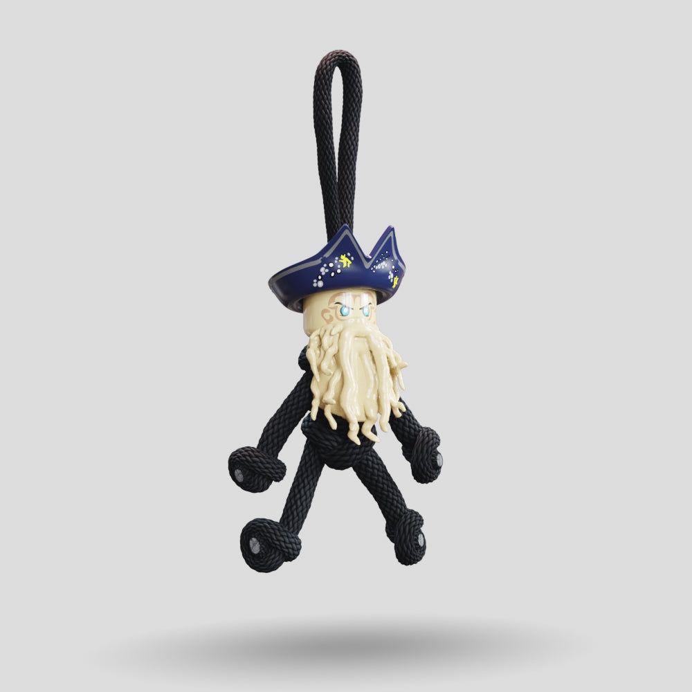 Davy Jones POTC Paracord Buddy Keychain