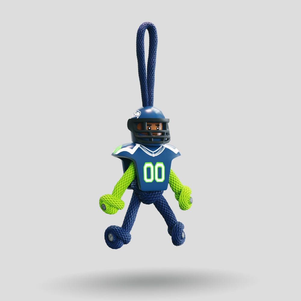 Seattle Seahawks Paracord Buddy Keychain