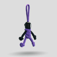 Thumbnail for Black Purple Biker Buddy Paracord Keychain no