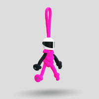 Thumbnail for Hot Pink Biker Buddy Paracord Keychain