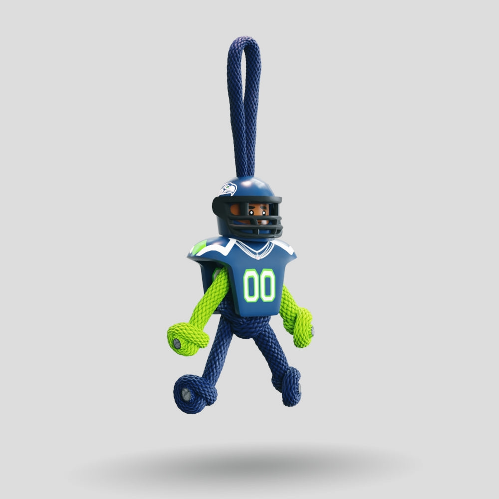 Seattle Seahawks Paracord Buddy Keychain