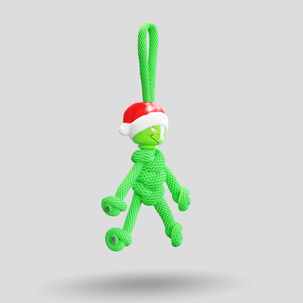 Grinch Paracord Buddy Keychain