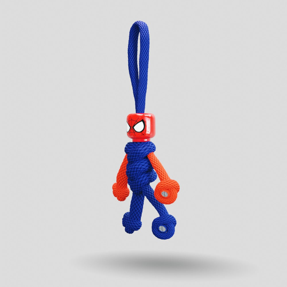 Spiderman Paracord Buddy Keychain