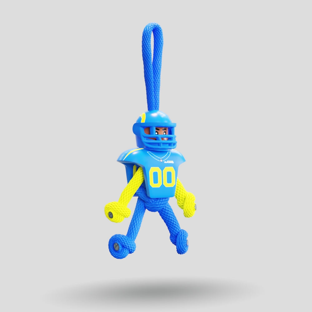 LA RAMS Paracord Buddy Keychain