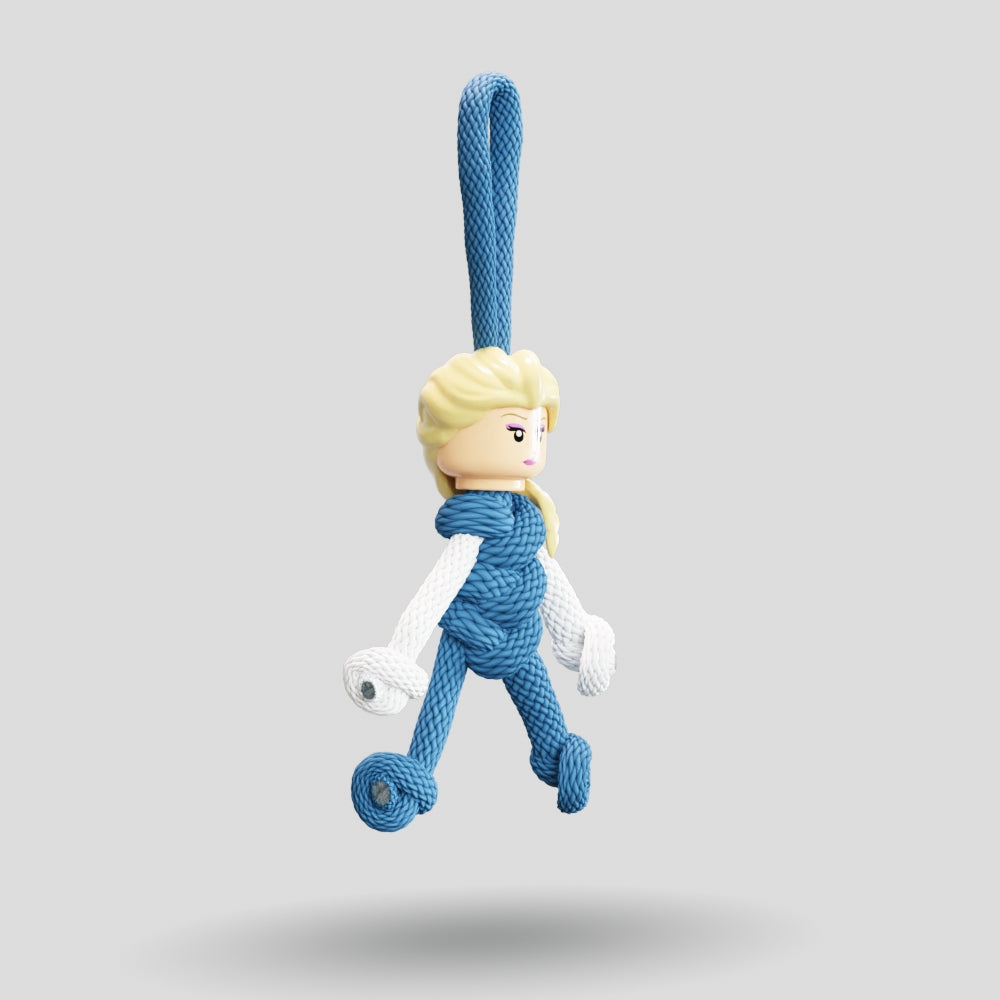 Elsa Paracord Buddy Keychain