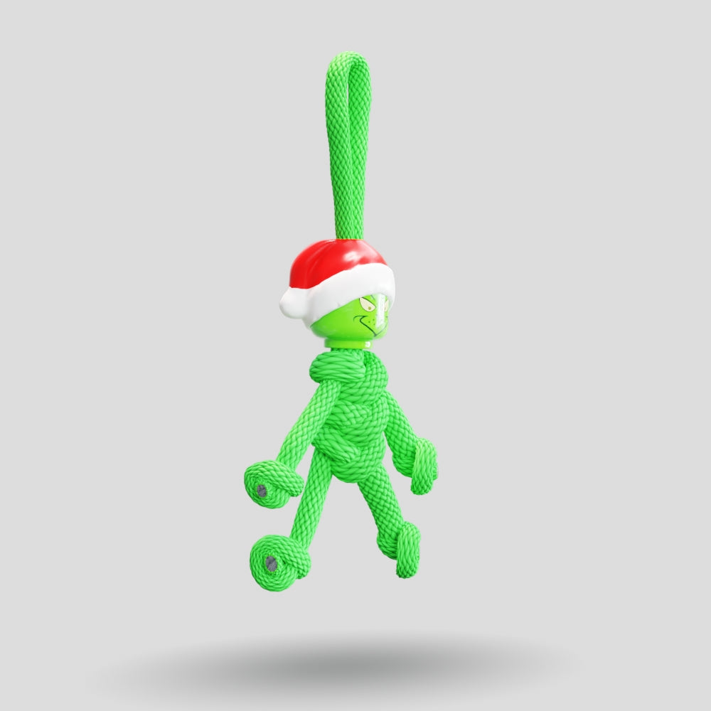 Grinch Paracord Buddy Keychain