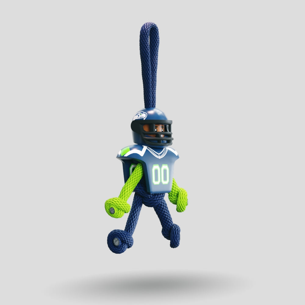 Seattle Seahawks Paracord Buddy Keychain