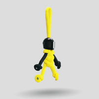 Thumbnail for Black Yellow Biker Buddy Paracord Keychain