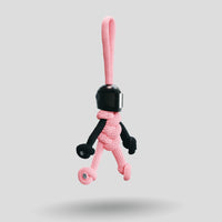 Thumbnail for Black Pink Biker Buddy Paracord Keychain