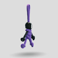 Thumbnail for Black Purple Biker Buddy Paracord Keychain