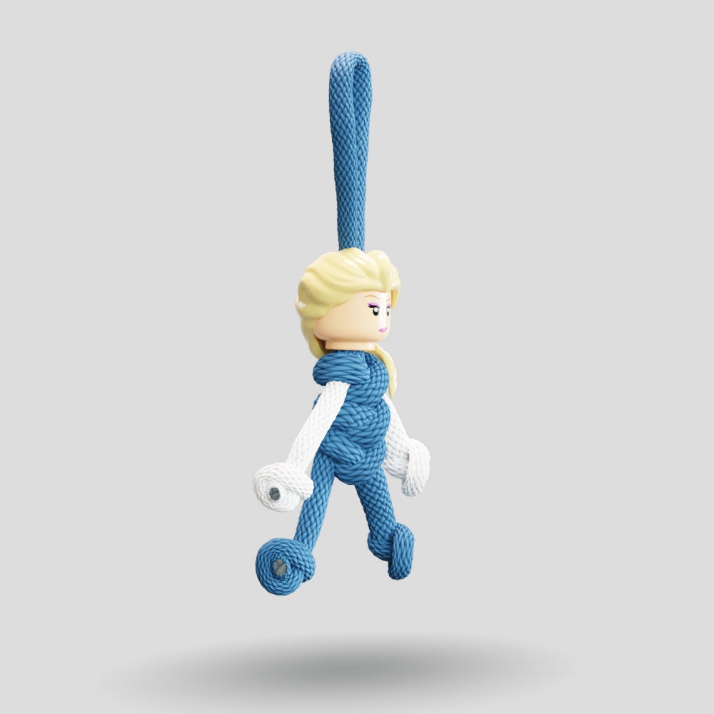 Elsa Paracord Buddy Keychain