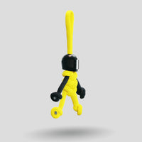 Thumbnail for Black Yellow Biker Buddy Paracord Keychain