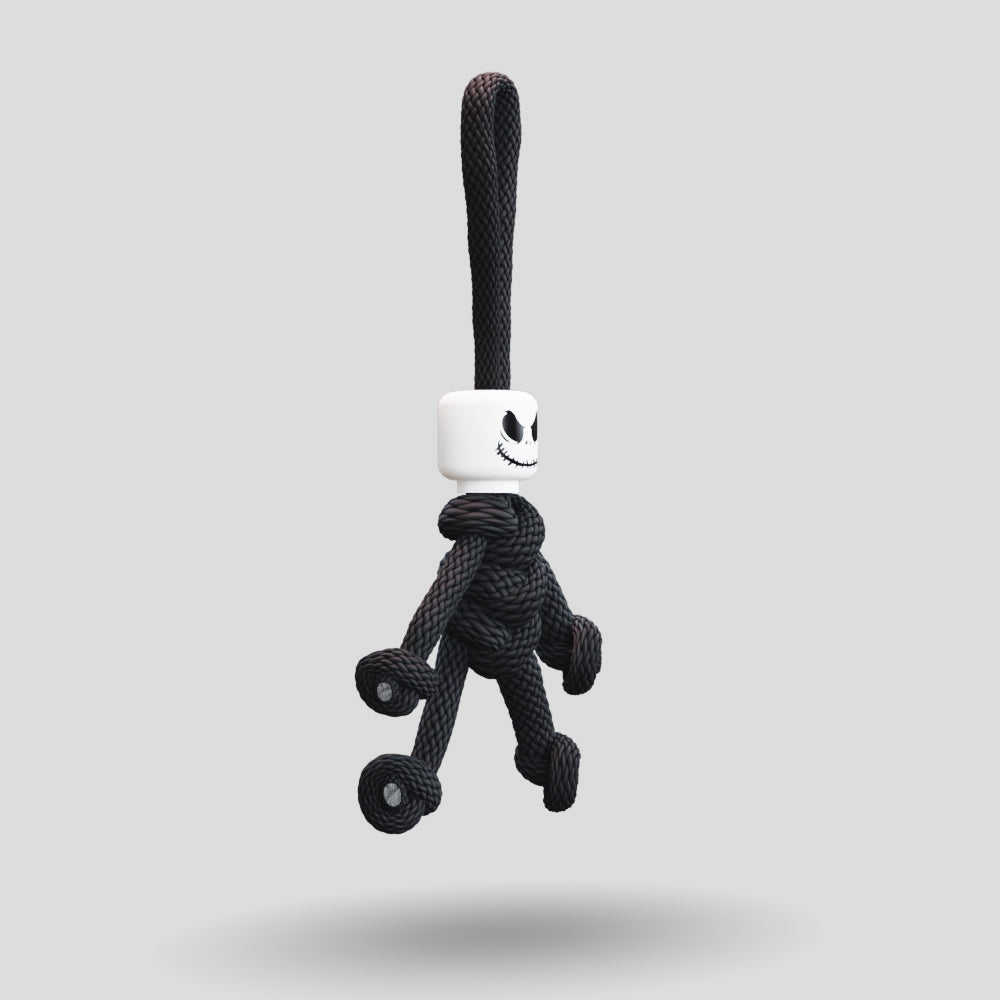 Jack Skellington Nightmare Before Christmas Paracord Buddy Keychain