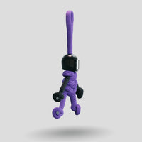 Thumbnail for Black Purple Biker Buddy Paracord Keychain