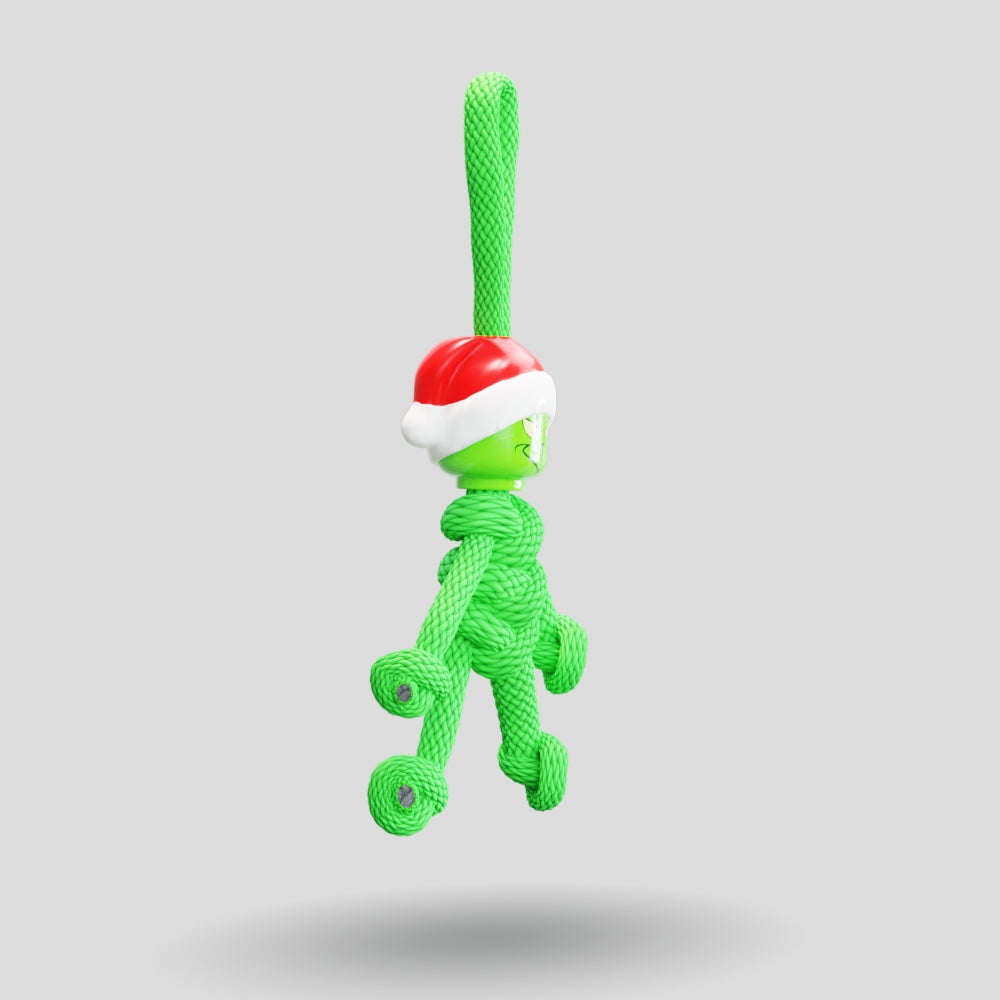 Grinch Paracord Buddy Keychain