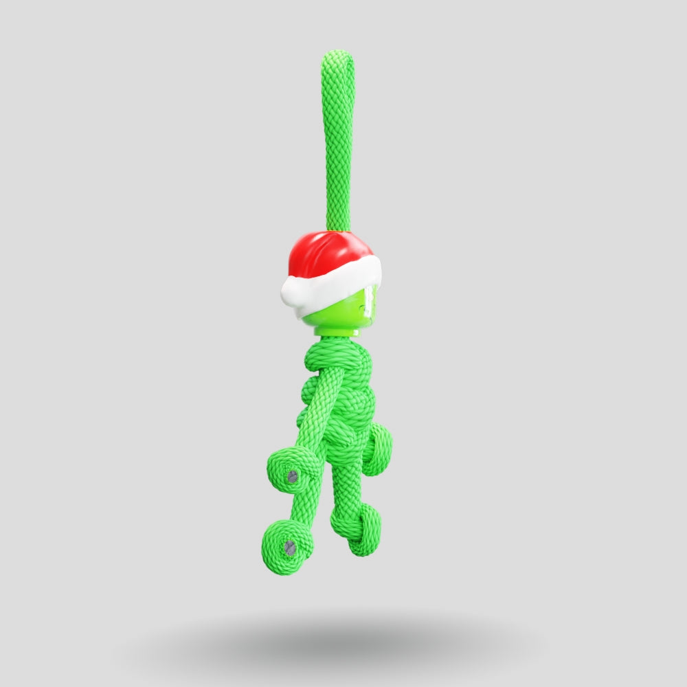 Grinch Paracord Buddy Keychain