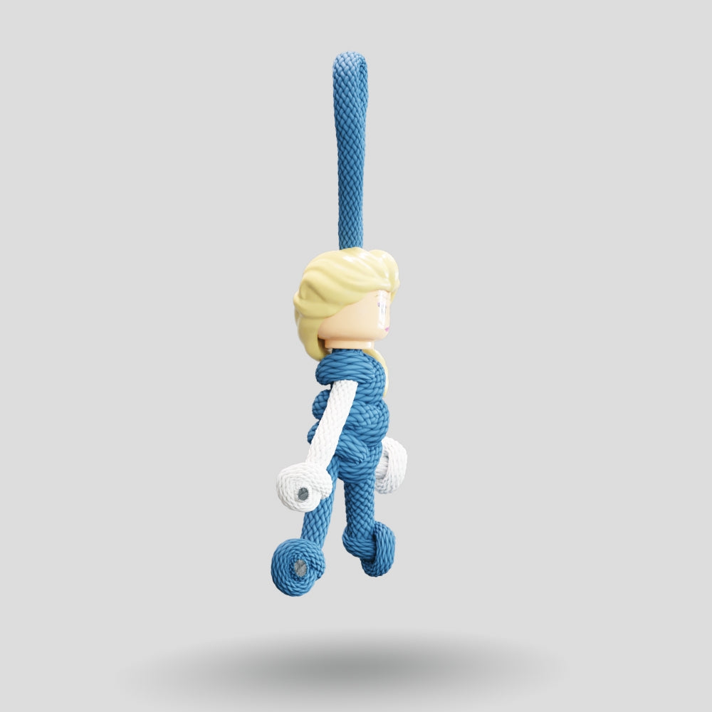 Elsa Paracord Buddy Keychain