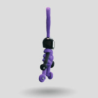 Thumbnail for Black Purple Biker Buddy Paracord Keychain no