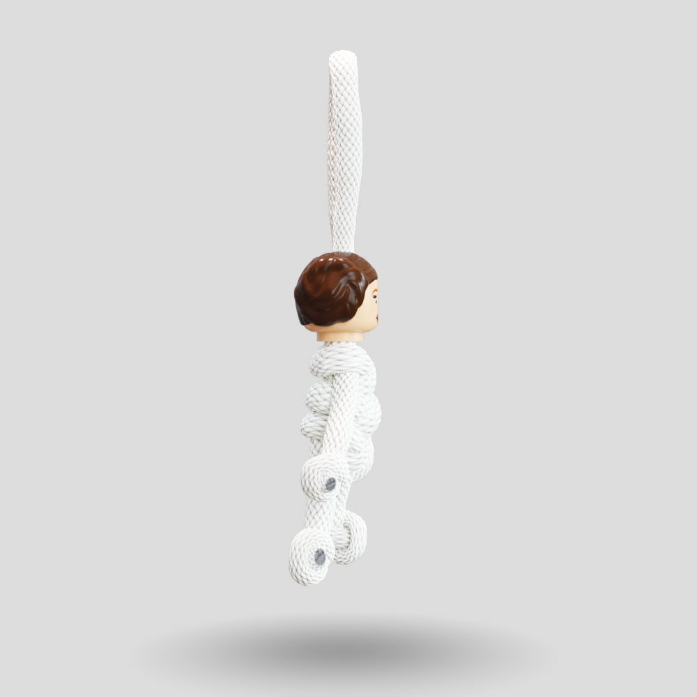 Princess Leia Paracord Buddy Keychain