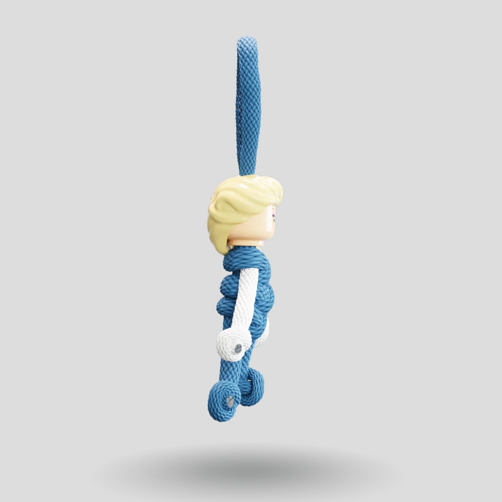 Elsa Paracord Buddy Keychain