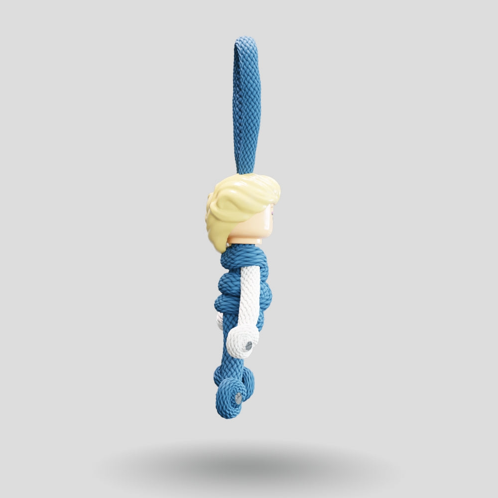 Elsa Paracord Buddy Keychain