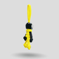 Thumbnail for Black Yellow Biker Buddy Paracord Keychain