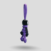 Thumbnail for Black Purple Biker Buddy Paracord Keychain no