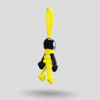 Thumbnail for Black Yellow Biker Buddy Paracord Keychain