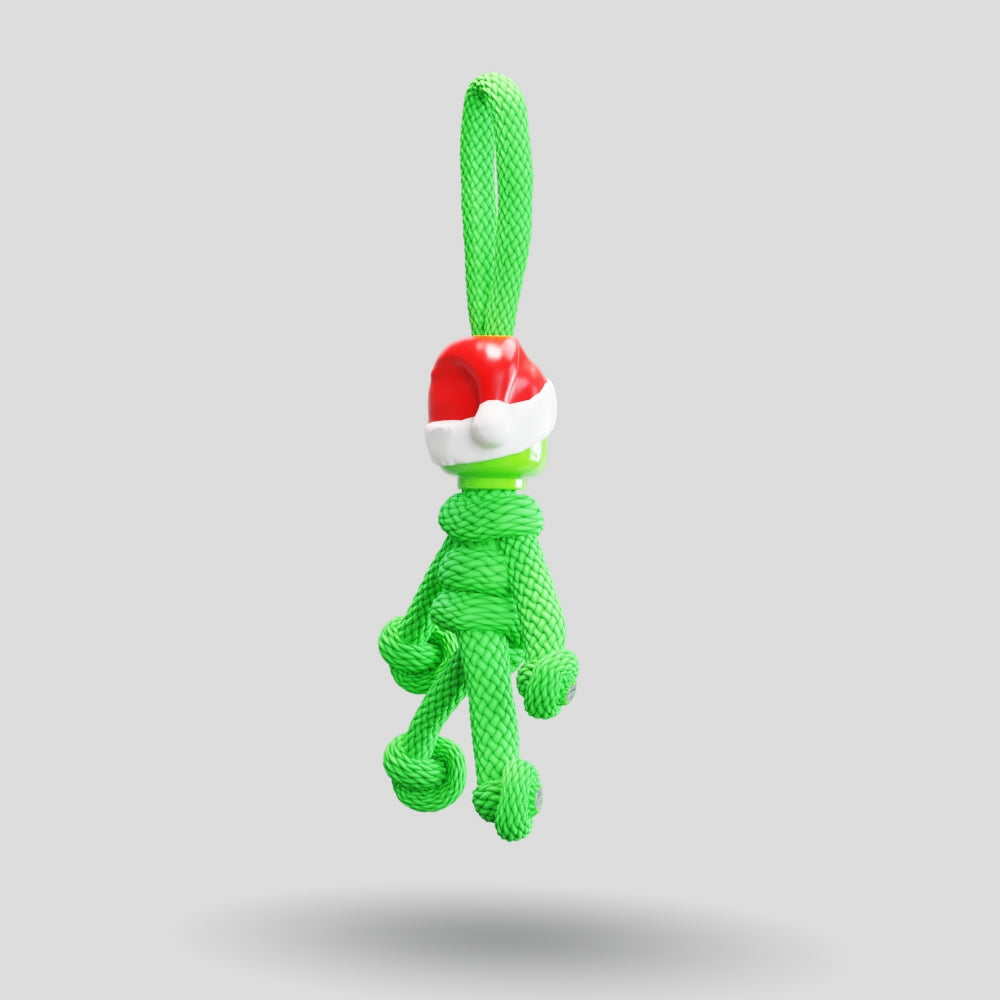 Grinch Paracord Buddy Keychain