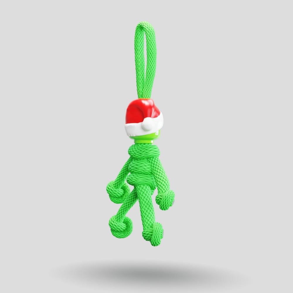 Grinch Paracord Buddy Keychain