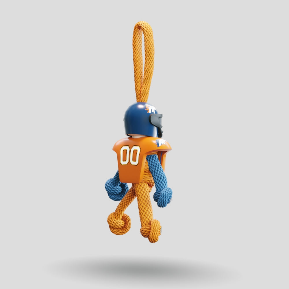 Denver Broncos Paracord Buddy Keychain