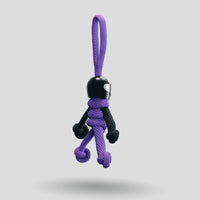 Thumbnail for Black Purple Biker Buddy Paracord Keychain