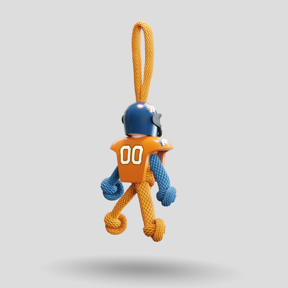 Denver Broncos Paracord Buddy Keychain