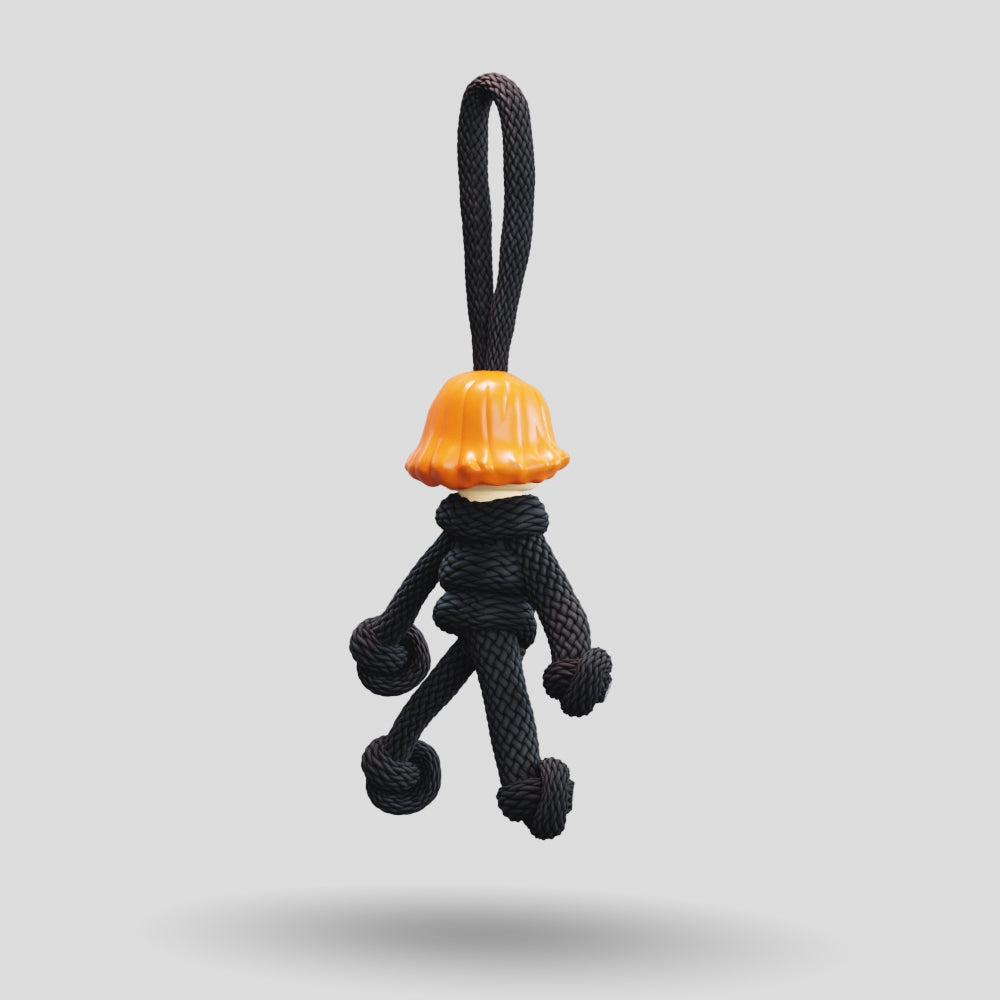 Black Widow Paracord Buddy Keychain