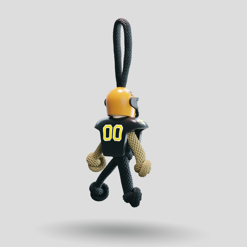 New Orleans Saints Paracord Buddy Keychain