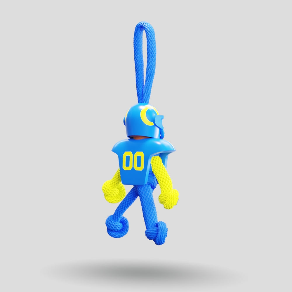 LA RAMS Paracord Buddy Keychain