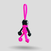 Thumbnail for Black Hot Pink Biker Buddy Paracord Keychain