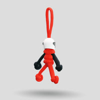 Thumbnail for Red Biker Buddy Paracord Keychain