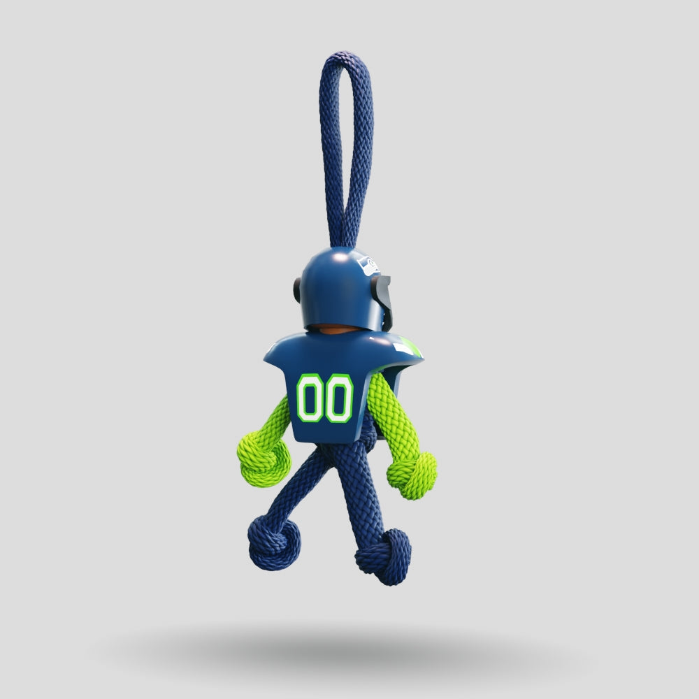 Seattle Seahawks Paracord Buddy Keychain