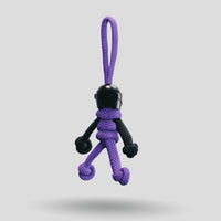 Thumbnail for Black Purple Biker Buddy Paracord Keychain no