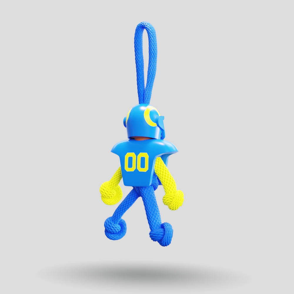 LA RAMS Paracord Buddy Keychain