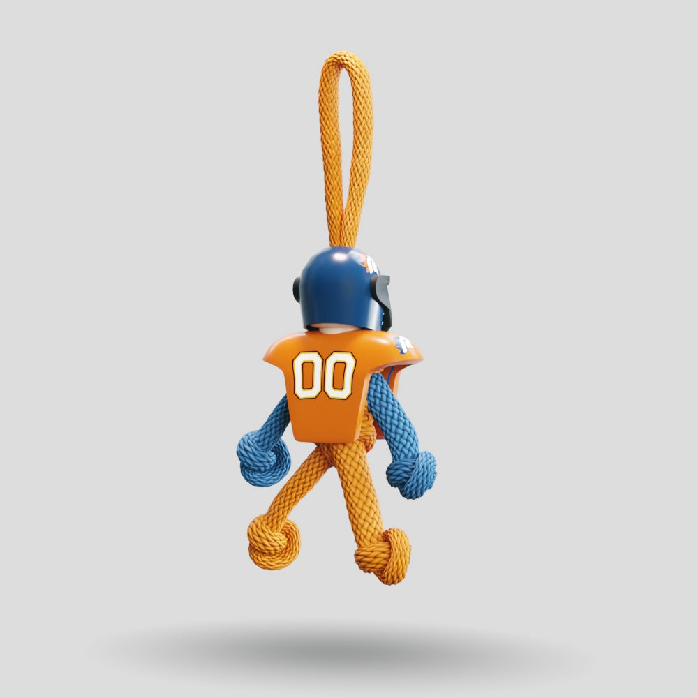 Denver Broncos Paracord Buddy Keychain