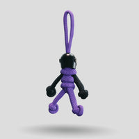 Thumbnail for Black Purple Biker Buddy Paracord Keychain no