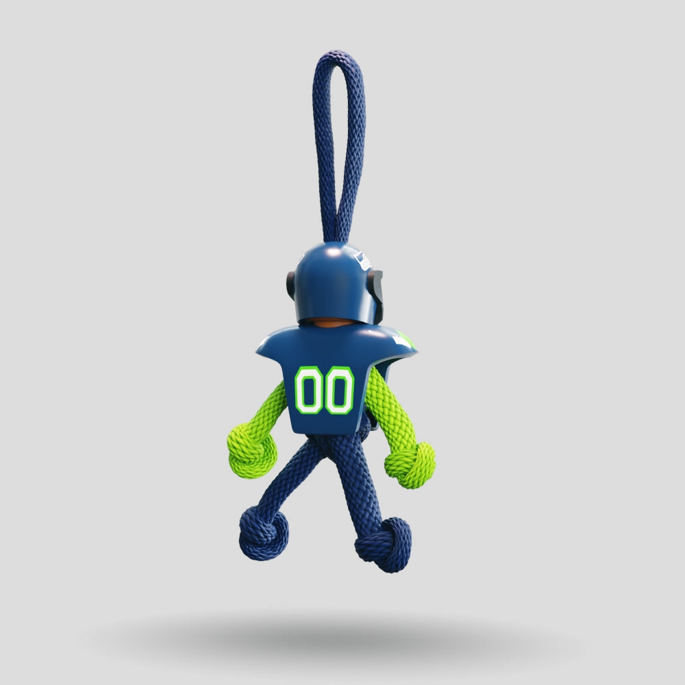 Seattle Seahawks Paracord Buddy Keychain