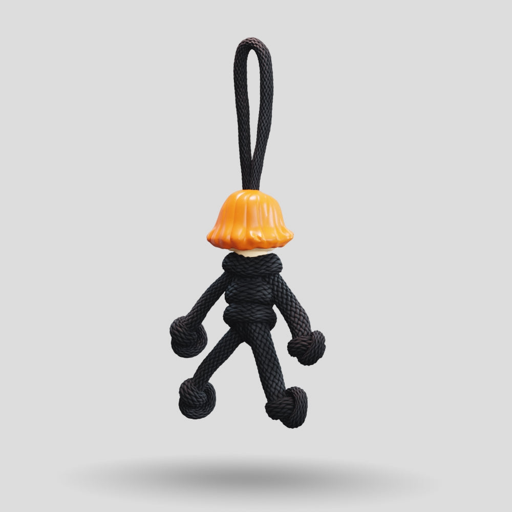 Black Widow Paracord Buddy Keychain