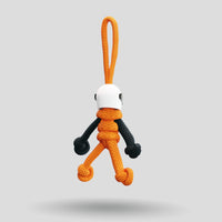 Thumbnail for Orange Biker Buddy Paracord Keychain