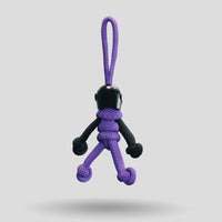 Thumbnail for Black Purple Biker Buddy Paracord Keychain no